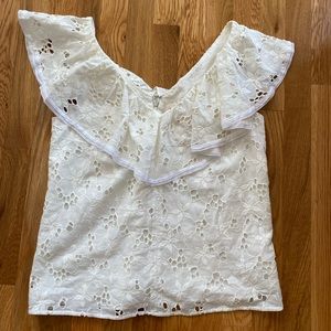 100% cotton eyelet sleeveless top
